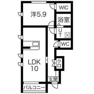 エルヴィータα A【1階】の間取り