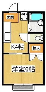 プラムハウスI・II【1階】の間取り