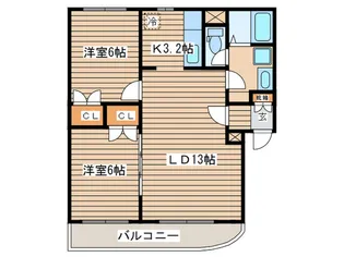 クレスト66【3階】の間取り