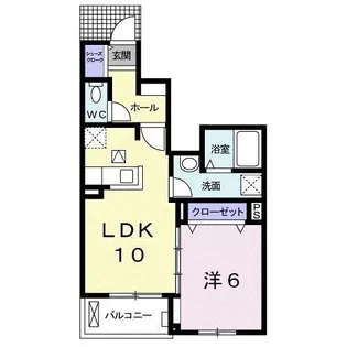 リヴェール聖【1階】の間取り