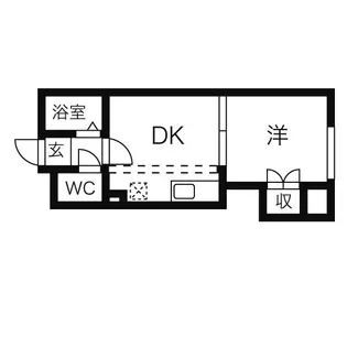 メゾンエクレーレ中の島【9階】の間取り