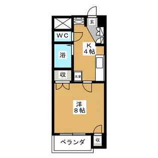 第3コーポシモダ【1階】の間取り
