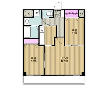 リブイル【5階】の間取り