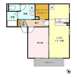 クレセントガーデン C【2階】の間取り