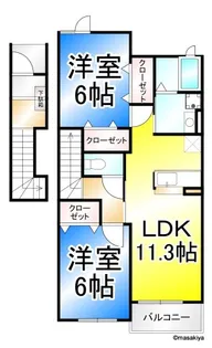 ルクソール【2階】の間取り