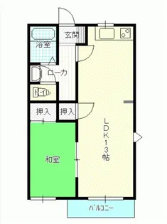 アップルハイツ【2階】の間取り