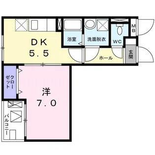 メゾン・コンソラータ【2階】の間取り