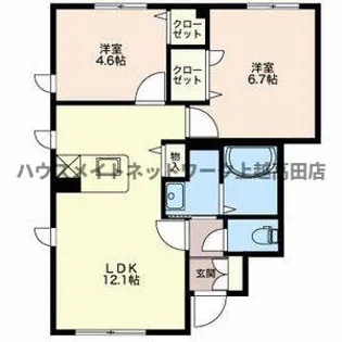 シェーブル・ゴート【1階】の間取り
