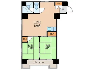 パラスト新板橋【3階】の間取り