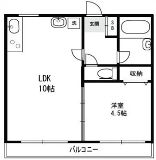 ムサシハイム【1階】の間取り