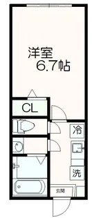カインドネス八王子中央B棟【2階】の間取り