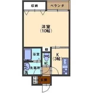 プラティーク松村【1階】の間取り