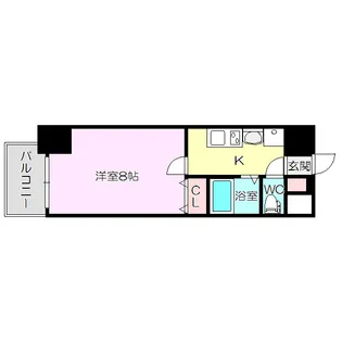 エステムコート新大阪6エキスプレイス【3階】の間取り