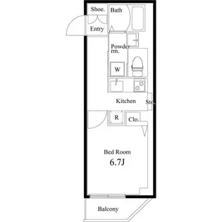 ブランヴェール金町駅前【2階】の間取り