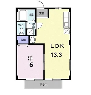 エスポア-ルTH【1階】の間取り