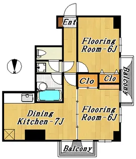 レジデンスタイム2【5階】の間取り