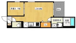 REGALEST鴻池【2階】の間取り