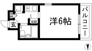 瑠璃甲東園【4階】の間取り