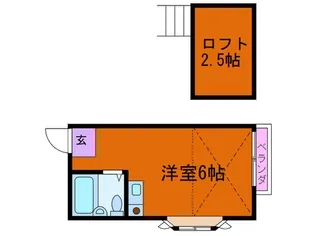 パ-クアベニュ-千川【2階】の間取り