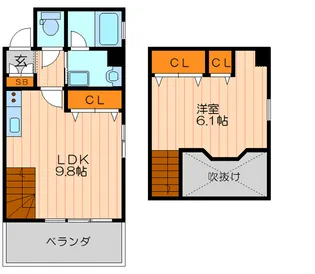 ブランミュール文の里【6階】の間取り