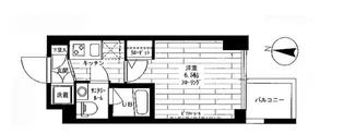 グランドコンシェルジュ両国東アジールコート【5階】の間取り