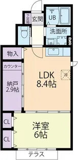 Sunny Flat(サニーフラット)【1階】の間取り