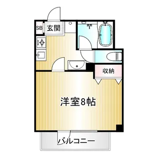 中村北堀江ビル【3階】の間取り
