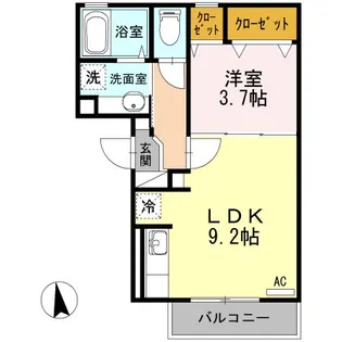 アズール・マム【2階】の間取り