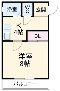 ドエルKM2【1階】の間取り