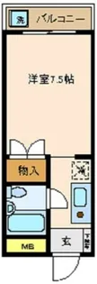 スプリングハイツ弥生【2階】の間取り