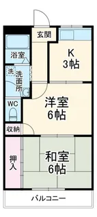 ヴィラ渡辺【1階】の間取り