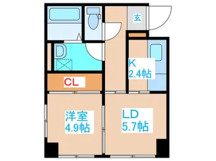 ホープ北21【6階】の間取り