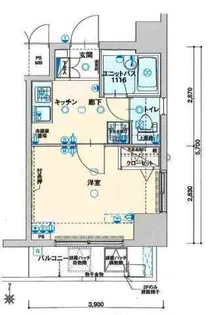 ヴェルト三軒茶屋II【6階】の間取り