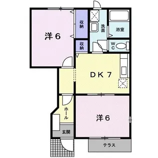 カーサ・プリーマ B【1階】の間取り