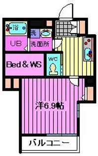 アクシーズ南浦和【2階】の間取り