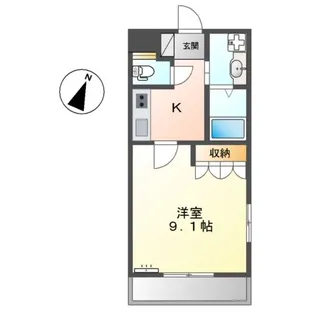 グランチェスタ WEST【2階】の間取り
