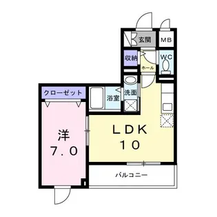 カルフール【4階】の間取り