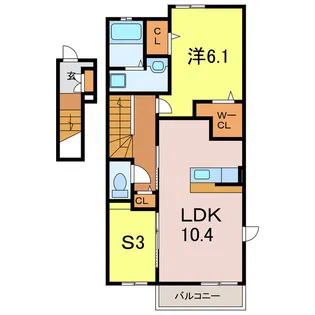メゾン・ド・アン【2階】の間取り