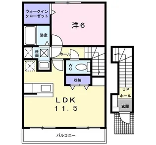 フリーデンス ヴァルトII番館【2階】の間取り
