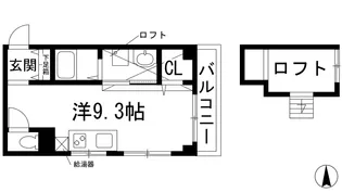 吉永ビル鼓ヶ滝駅前【2階】の間取り