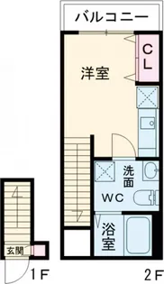 ソルナクレイシア梅ヶ丘【2階】の間取り