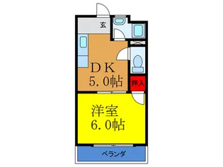 門田マンション【3階】の間取り