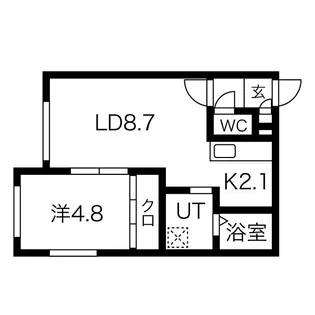 タイタン南郷【3階】の間取り