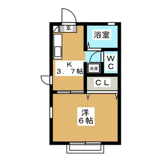 ユーハイツ【1階】の間取り