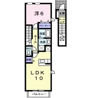 グレース名島B【2階】の間取り