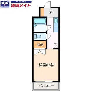 ジョイフル江島【1階】の間取り