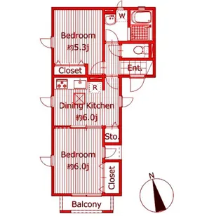 エルシエロ【2階】の間取り