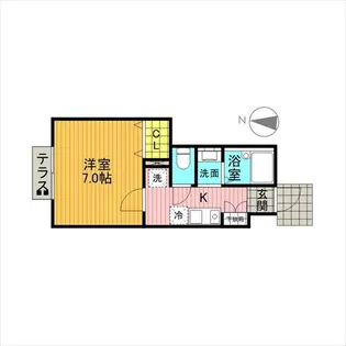 リラサンテ立花【1階】の間取り