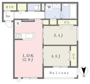 Cherir K【2階】の間取り