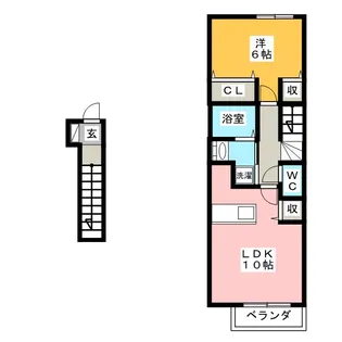 サン ゼファー【2階】の間取り
